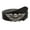 black/antique silver, variant on Winged Skull Zinc Alloy Belt Buckle on 1.5" Snap-On Leather Strap