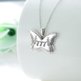 thumbnail image 3 of 925 Sterling Silver Angel Number Butterfly Necklaces for Women 1111 222 333 444 555 777 888 999 Necklace Numerology Jewelry Gift for Her Valentine Gift for Her Women Mother, 3 of 6