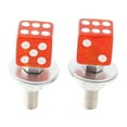 thumbnail image 3 of 2x Motorcycle Bike Plastic Red Dice License Plate Bolt On Screw On Frame Nut, 3 of 6