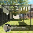 thumbnail image 3 of CoSoTower Auvent de Pergola Rétractable 10 Pieds x 12 Pieds avec Pare-Soleil à Rouleau, Pavillon de Terrasse Autoportant, UPF30+, 3 of 7