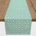 thumbnail image 3 of Creative Products Ikat Pattern Teal 16x72 Poly Twill Table Runner, 3 of 3