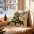 thumbnail image 6 of TanSiDing Christmas Pillow Covers 17.7x17.7 Inches Decorative Throw Pillow Cases Soft Fabric Hidden Zipper Cozy Holiday Home Decor for Sofa Couch Bed Living Room 45*45cm, 6 of 6