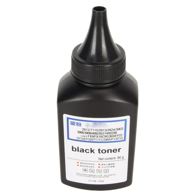 Printer Toner, Bottle Toner Powder Replacement Clear Printing Black Expansion PVC PCB Standard Size for EP22