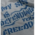 thumbnail image 5 of US Air Force My Sis Defending Freedom Toddler Boy Girl T Shirt Infant Toddler Brisco Brands 12M, 5 of 6