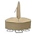 thumbnail image 3 of Protective Covers 1159-TN 92 in. Diameter Round Table And High Back Chair Cover, Tan, 3 of 4