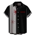 thumbnail image 1 of Playeras De Hombre Camiseta Informal De Verano De Manga Corta Con Cuello Redondo Y Estampado De Letras Y Caras Para Hombre, 1 of 4