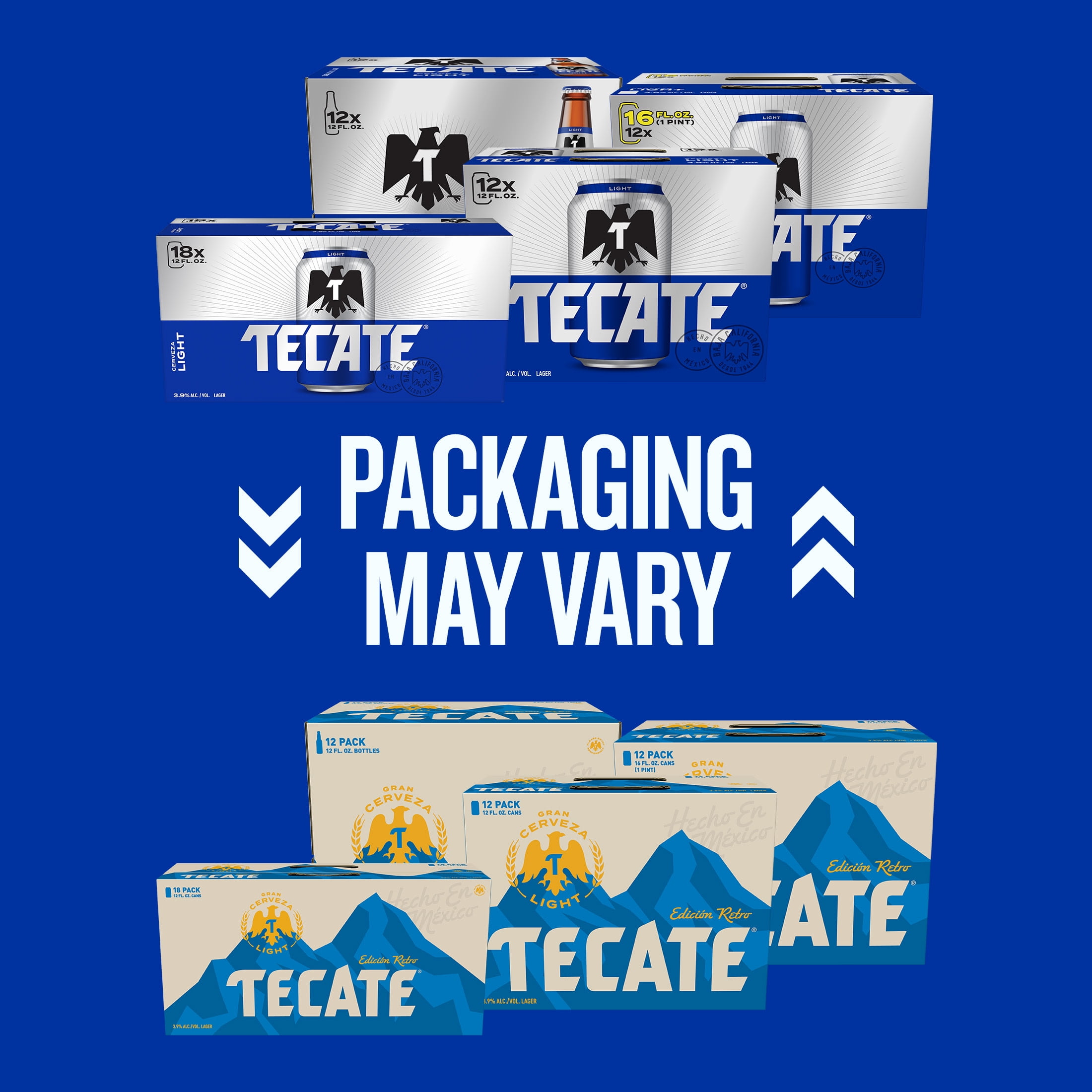 Tecate Light Mexican Lager Beer, 12 Pack, 12 fl oz Bottles