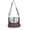 Brown Pink, variant on Challenger Women Canvas Handwoven Brown Leather Handbag Tote Purse 17RT2108-202