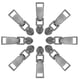 thumbnail image 3 of Zipper Pull Tabs Zinc Alloy Luggage Coat Sportswear 4.5X1.2X0.5cm Diy Sewing 10Pcs, 3 of 3