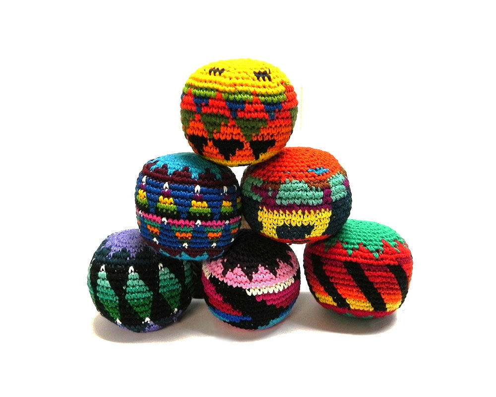 Dirtbag Footbag Classic Sand-Filled Hacky Sack 12-Pack Assorted Colors 
