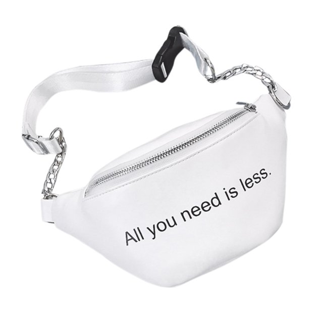 Riñonera de PU para mujer, bolso cruzado en el pecho, bolsa deportiva con cremallera, bolsa de cadera