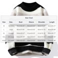 thumbnail image 2 of qucoqpe Mens Fashion Mink Fleece Sweater Color Block Casual Long Sleeve Crewneck Knit Pullover Shirts, 2 of 6
