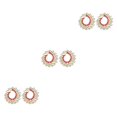 thumbnail image 4 of Pendientes bohemios Sonducket Rosa 1 par de joyería novia regalo personalizado, 4 of 6