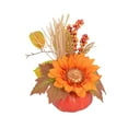 thumbnail image 5 of Dualoai Fall Pumpkin Decor Harvest Decorative for Kitchen Party Tabletop Centerpiece Style B, 5 of 9