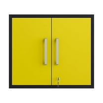 Eiffel Floating Garage Storage Cabinet with Lock and Key Gloss