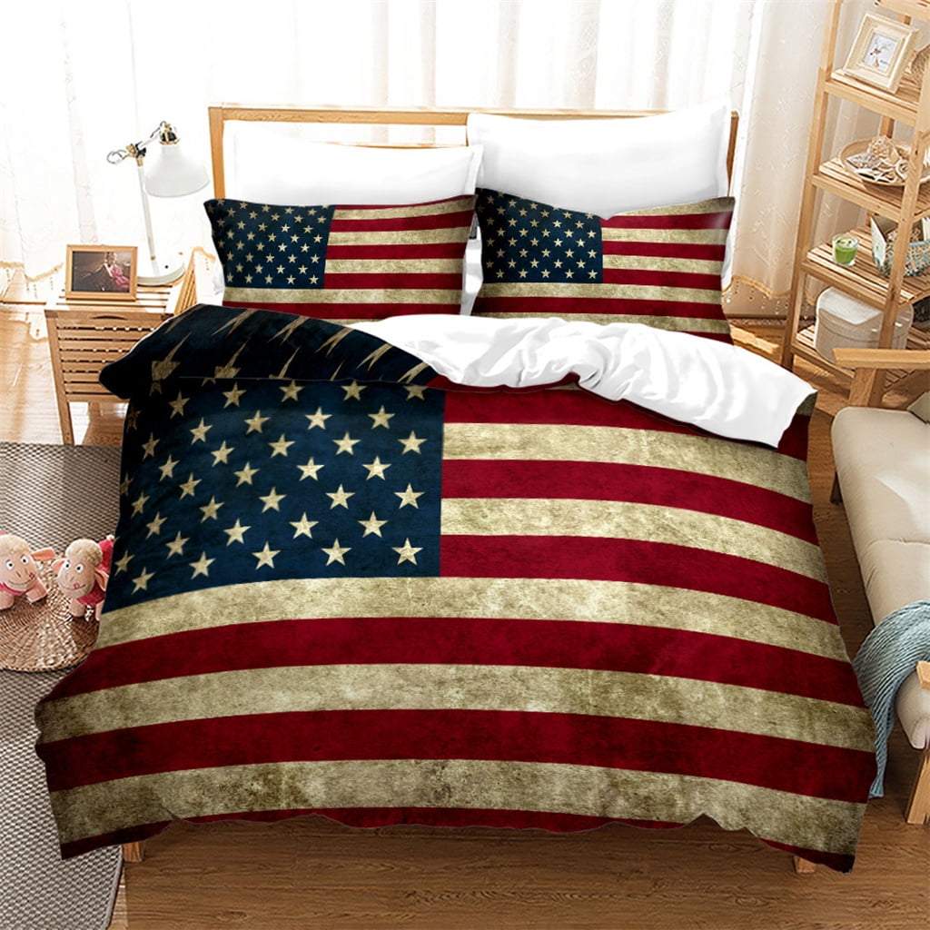 American Flag Bedding Duvet Cover Set 3D Printed Twin Full Queen King