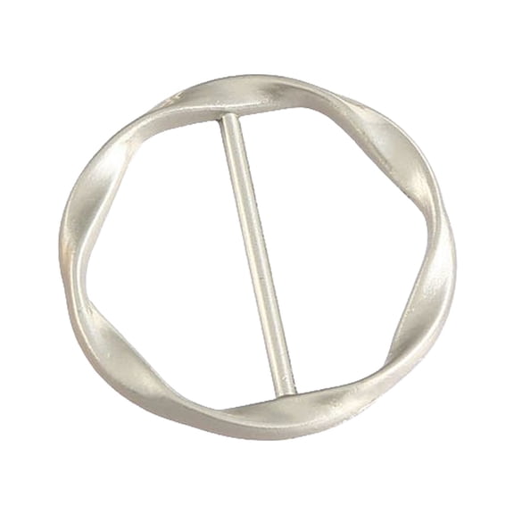 5/4/2/1PCS Women T-shirt Tie Clips Silk Scarf Ring Clip Fashion Round Knot Circle Clip Belt Buckleing Clothing Ring Holder for Women