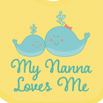 thumbnail image 4 of Inktastic Nanna Loves Me Grandchild Whale Boys or Girls Baby Bib, 4 of 4