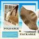 thumbnail image 3 of Sombrero con visera para mujer, sombrero de playa de verano de ala ancha, sombrero de paja de viaje plegable para mujer, 3 of 5