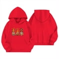 thumbnail image 4 of Tfken Halloween Hoodies For Girls Cartoon Graphic Print Pullover Sweatshirt Fall Winter Long Sleeve Lined Soft Warm Casual Family Gathering Tops Size,1-14 Years Red, 4 of 4