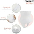 thumbnail image 5 of Vaslanda 2-pack Thong Shapewear Tummy Control Panties Body Shaper for Women Butt Lifter Waist Trainer Seamless Slimmer Panty, 5 of 6