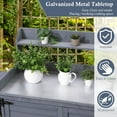 thumbnail image 4 of ChaoLink Wooden Garden Potting Bench Table, Outdoor Horticultural Storage Cabinet and Planting Work Bench, 4 of 6