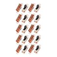 thumbnail image 2 of Unique Bargains 20Pcs 3 Position 8P DPDT Panneau Monter Micro Commutateur à Bascule de Verrouillage, 2 of 4