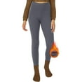 thumbnail image 2 of UJNDER Women's Lined Leggings High Waisted Winter Thermal Yoga Pants Soft Warm Workout Wear Light Gray L, 2 of 3