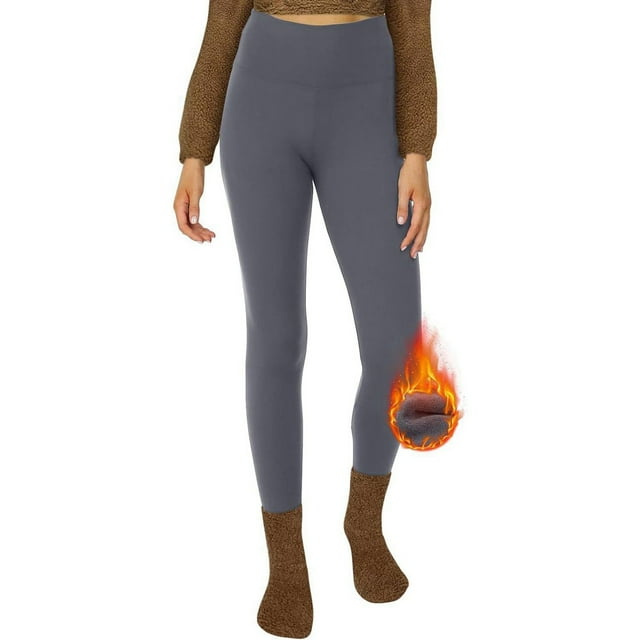 WILLBEST Leggings de Yoga Térmicos de Cintura Alta para Mujer, Forrados de Lana de Cordero, Suaves, Cálidos, Elásticos Y Cómodos, para Entrenamiento En Climas Fríos. Chica