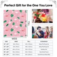 thumbnail image 4 of Kainsy Flamingo Blanket for Girls Pink Flamingo Throw Blankets Soft Flannel Fleece Blanket for Kids Hawaii Palm Leaf Fuzzy Blanket for Bed Chair Car Sofa Couch Baby New Born Birthday Gifts(40"x50"), 4 of 9