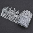 thumbnail image 5 of 2 Yards Embroidered Lace Trim Wedding Ribbon Fringe Clothing Sewing Craft DIY, 5 of 5