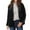Black, variant on CharmCyan Women’s Velvet Blazer Long Sleeve Open Front Classic Fit Lapel Collar Soft Textured Jacket for Office Casual Wear Black L