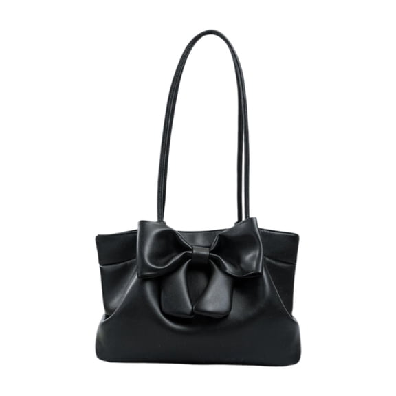 amagogo Women Shoulder Bag Classic Casual Purse Tote Bag for Work Party Shopping Outdoor Black