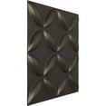 thumbnail image 2 of Ekena Millwork 19 5/8"W x 19 5/8"H Wallflower EnduraWall Decorative 3D Wall Panel, Universal Aged Metallic Weathered Steel (Covers 2.67 Sq. Ft.), 2 of 6