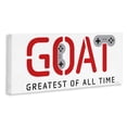 thumbnail image 2 of Stupell Industries Contemporary The GOAT Gamer Canvas Art, 24 x 10, by Yass Naffas Designs, 2 of 8