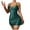 Green, variant on YABCSAZ Women's Nightgown Sleeveless Slip Sleepwear Loose Sleepwear Deep V Neck Pajama Dress Backless Sexy Nightdress Solid Color Mini Home Dress Soft Chemise
