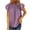 Purple-05, variant on Mittory Womens Crewneck Lace Crochet Pom Pom Flowy Short Sleeve Casual Shirts Blouses Tops