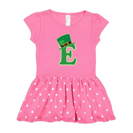 

Inktastic Irish St Patricks Day Letter E Monogram Gift Toddler Girl Dress