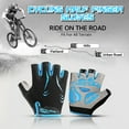 thumbnail image 2 of Guantes deportivos Guantes de ciclismo medio dedo antideslizante a prueba de desgaste a prueba de sacudidas ajustable transpirable Fitness bicicleta escalada guantes deportivos, 2 of 7