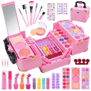 JoyStone 62-Piece Kids Washable Makeup Kit with Case