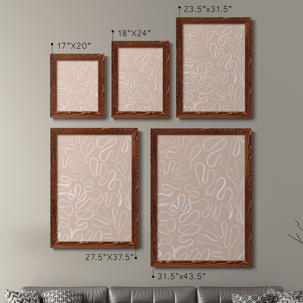 Matisse Pieces III - Premium Framed Canvas 2 Piece Set - Ready to Hang