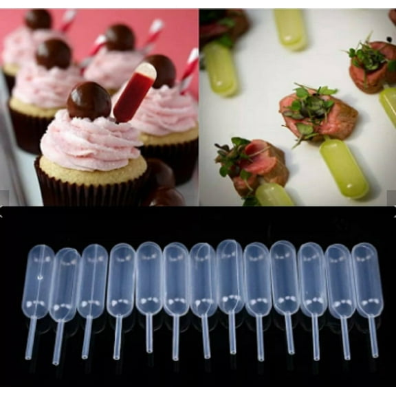 50-Pack 4ml Plastic Squeeze Transfer Pipettes – Precision Droppers for Cupcake & Ice Cream Decorations, DIY Crafts TIKA