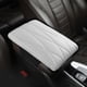 thumbnail image 1 of Cojín para reposabrazos de coche (1 unidad), funda de consola central de espuma viscoelástica, cuero de microfibra impermeable, soporte para el codo para viajes largos (blanco), 1 of 8