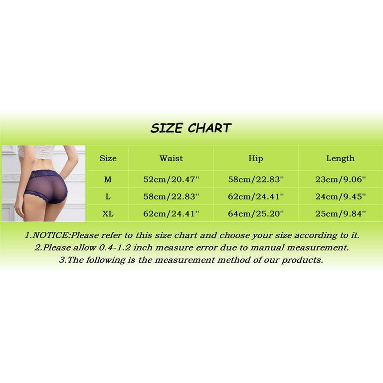 zuwimk Womens Panties ,Women's Blissful Benefits No Muffin Top Cotton  Stretch Lace Hipster Panties Pink,L