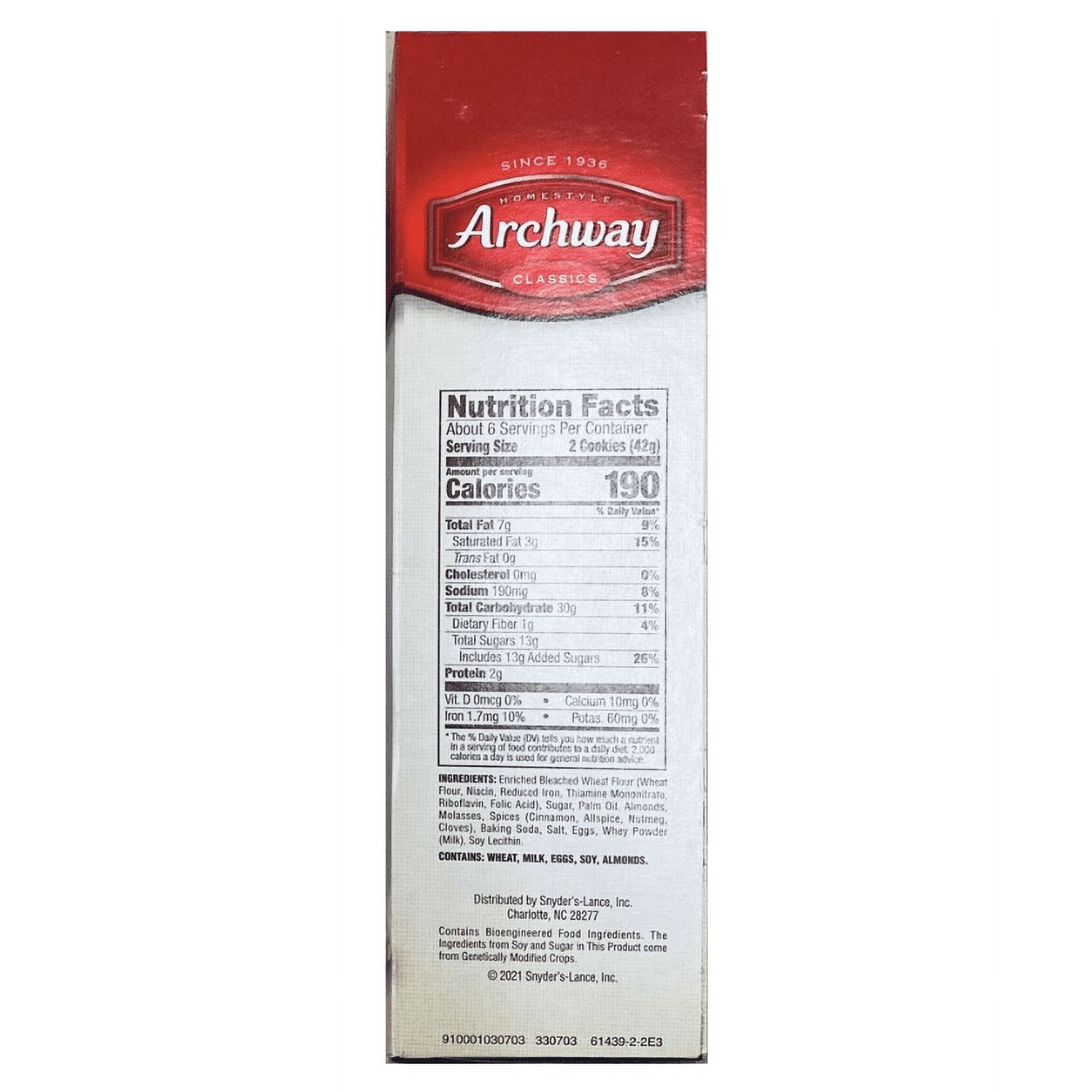 4x Archway Homestyle Classics Crispy Windmill Cinn Almond Cookies 9 Oz - 4 BOXES