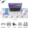 thumbnail image 5 of Long Mouse Pads for Desk,Watercolor Unicorn Pattern Desk Mats on Top Of Desks, Desk Mouse Pad Extra Large with 3mm Non-Slip Base and Stitched Edge for Gaming,Office,Work,Home 31.5"x11.8", 5 of 6