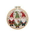 thumbnail image 2 of Handmade Christmas Embroidery Kit with 7 DIY Pieces - Reindeer, Tree & Snowflake Patterns for Holiday Wall Decor, 2 of 6