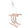 thumbnail image 4 of Juego de juguetes para pájaros, escalera de madera, hamaca cálida para invierno, cama nido, loro, , Cuerda Zulema Bird Parrot Columpio de madera, 4 of 8