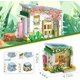 thumbnail image 3 of Casa de amigos para niñas, sala de lectura, sala de amistad, casa familiar de ensueño para niñas, juego de 608 piezas, microbloques de construcción para niñas de 6 a 15 años, 4,72 x 4,64 x 4,25, 3 of 5