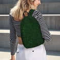 thumbnail image 6 of KLL Emerald Green Sparkling Print Travel Laptop Backpack - College Backpack Business Work Bag Nurse Bag Casual Daypack for Weekender Business Hiking -Medium, 6 of 6
